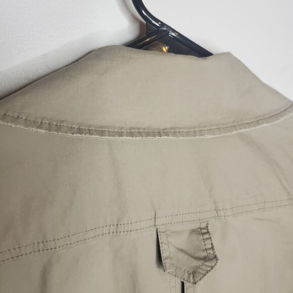 Alice & Olivia Olive Green Utility Jacket Women's XS Military Pockets Buttons - Picture 11 of 16